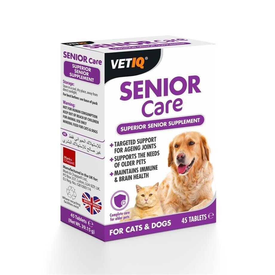 Vet Iq Senior Care Yaşlı Köpekler İçin Vitamin Mineral Takviyesi 45 Tablet | SRC: Barcode: 750826000981